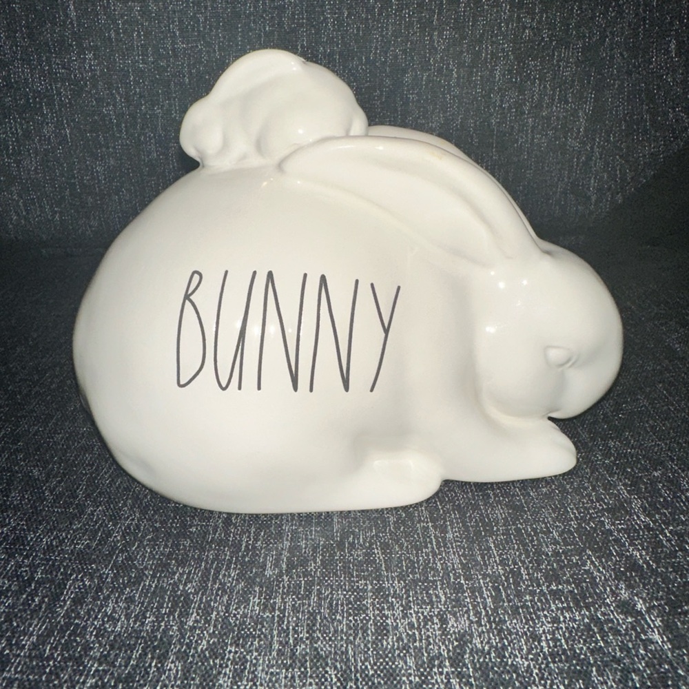 Rae Dunn Artisan Collection by Magenta Easter Bunny Cream White Rabbit Porcelain